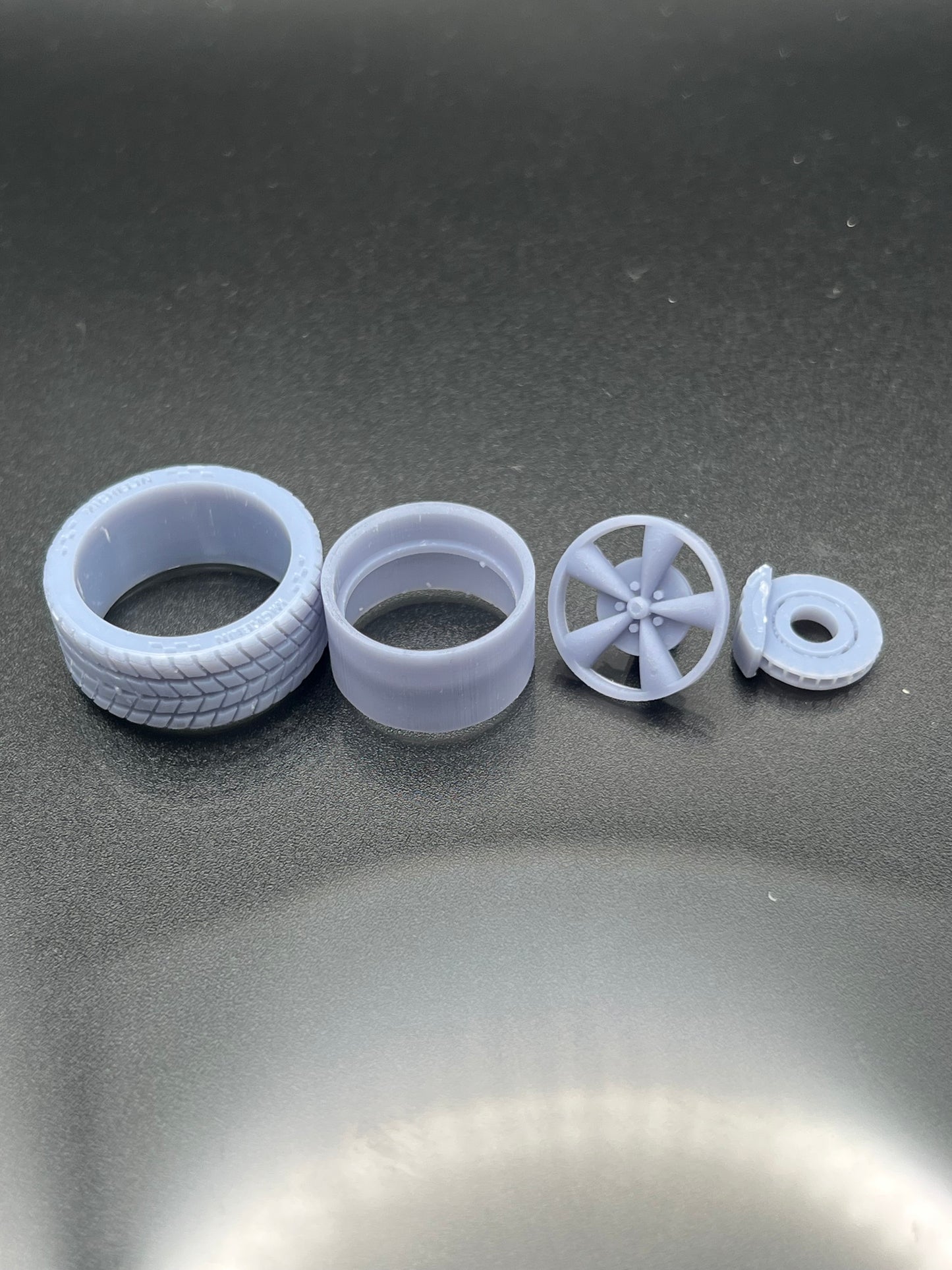 1/24 Scale Model Car Wheel Set