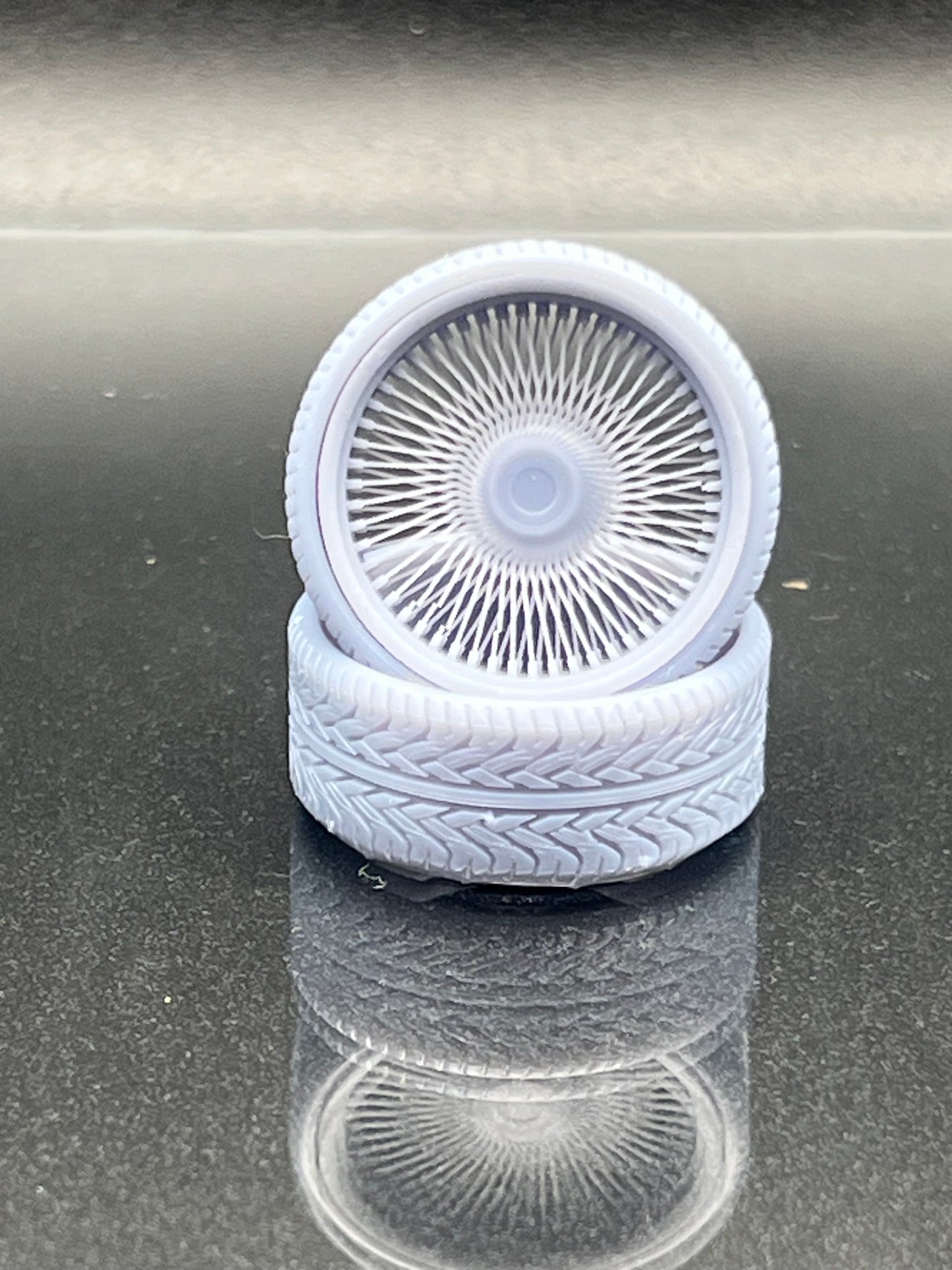 1:24 Scale Spoke Style Big Rim Wheel Set