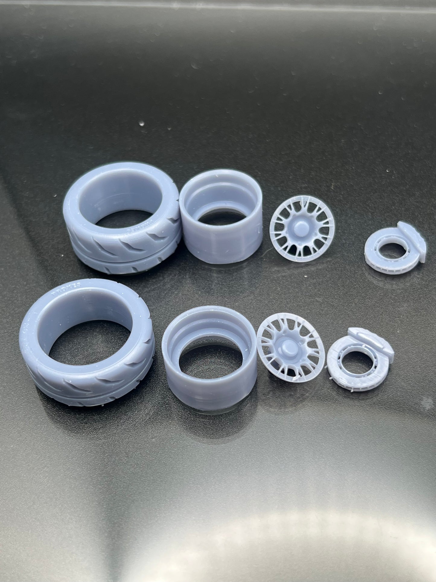 1/24 Scale Model Car Wheel Set
