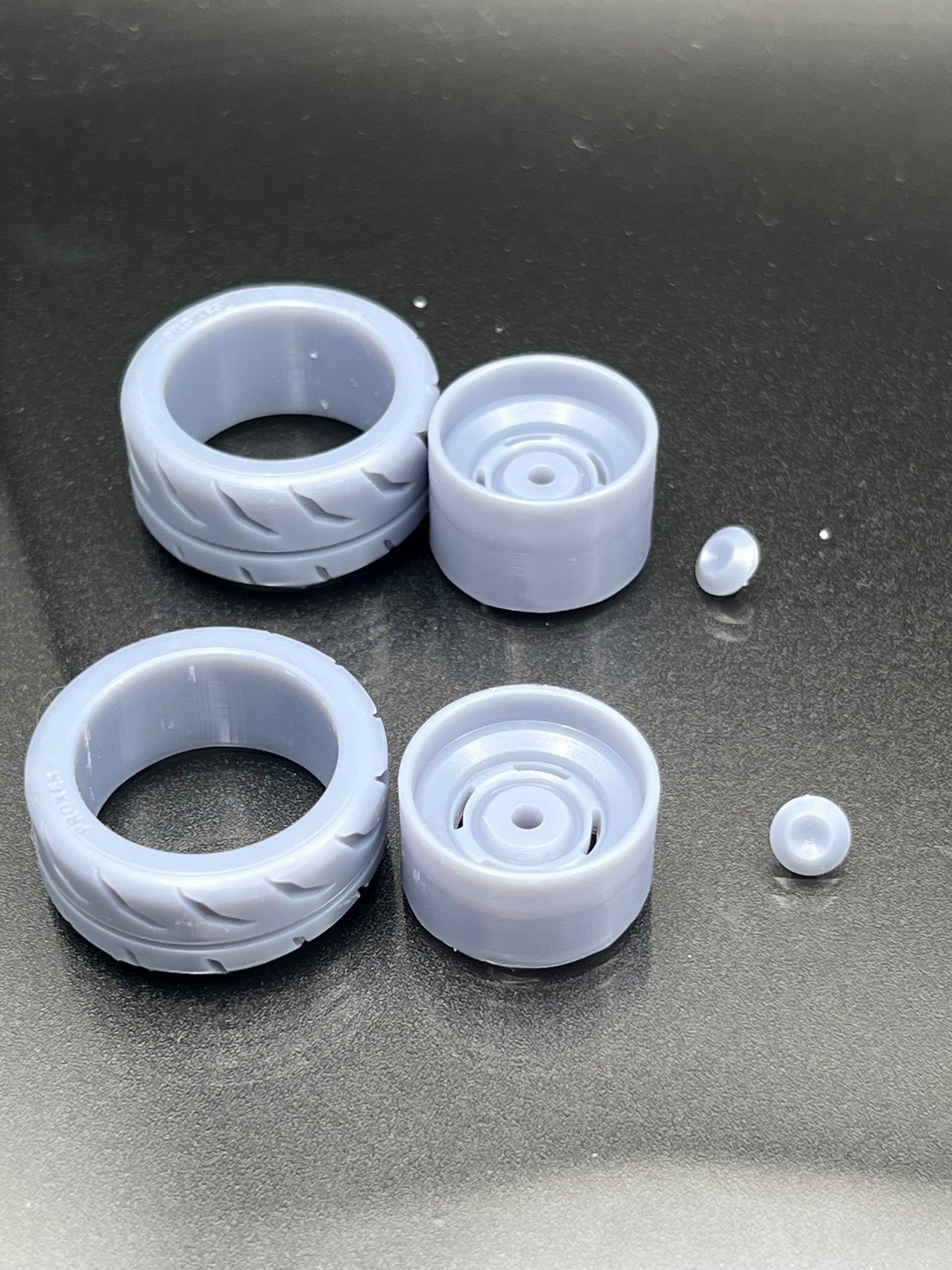 1/24 Scale Model Car Wheel Set