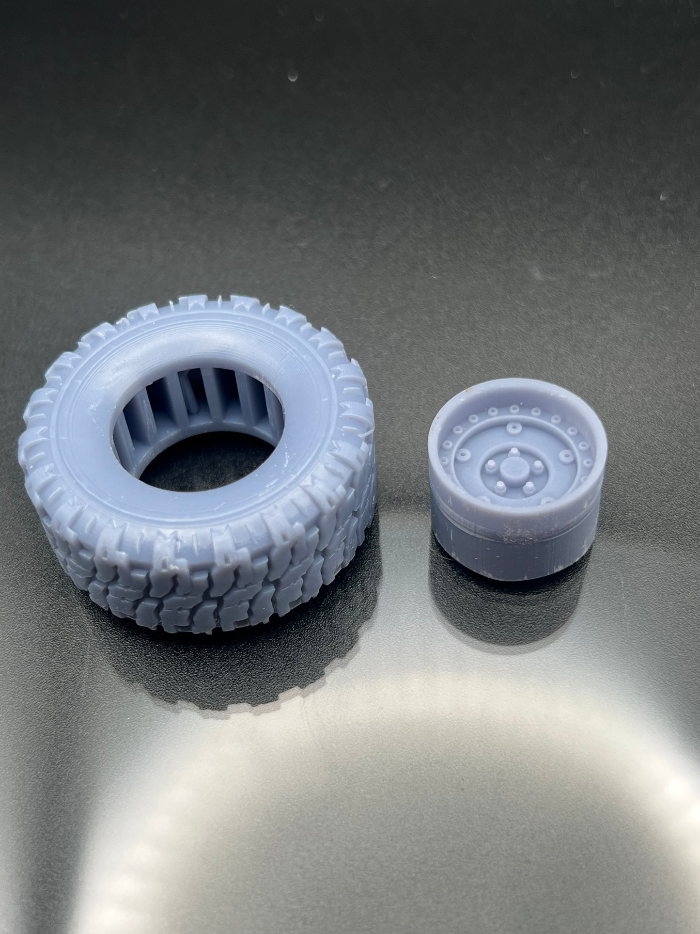 1/24 Scale Mud Bogger Wheel Set