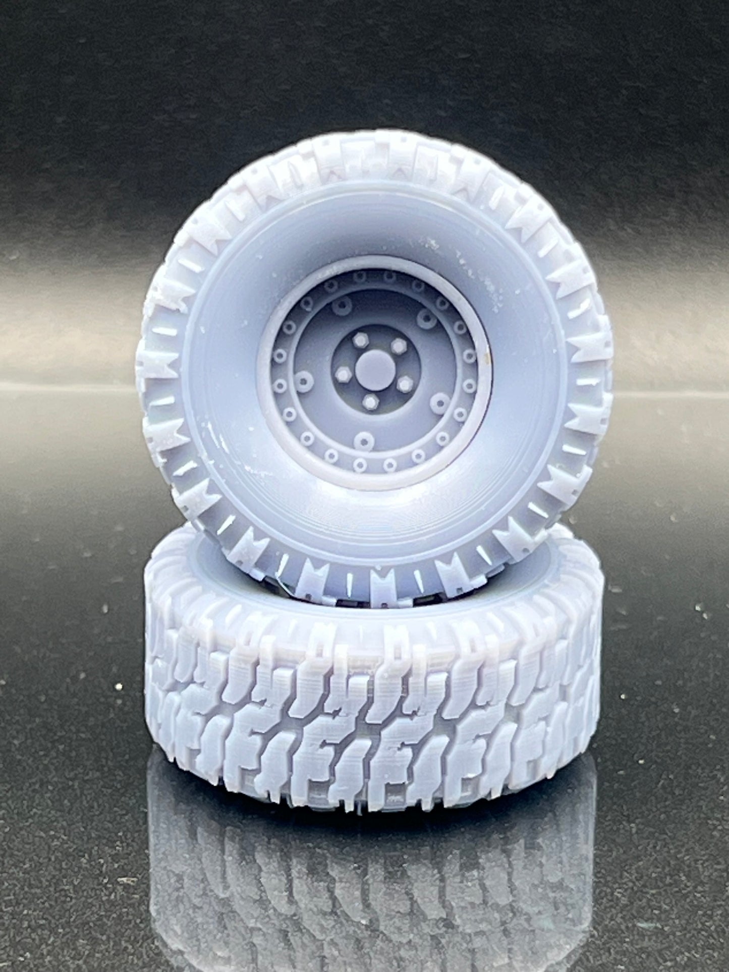 1/24 Scale Mud Bogger Wheel Set