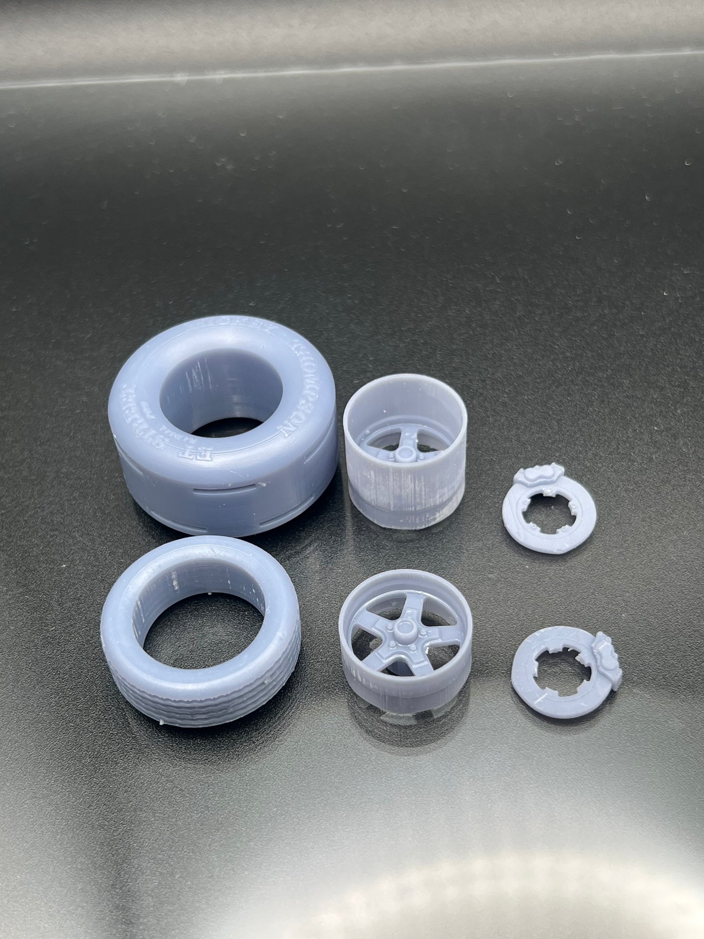 1/24 Scale Pro Stars Drag Racing Wheel Set
