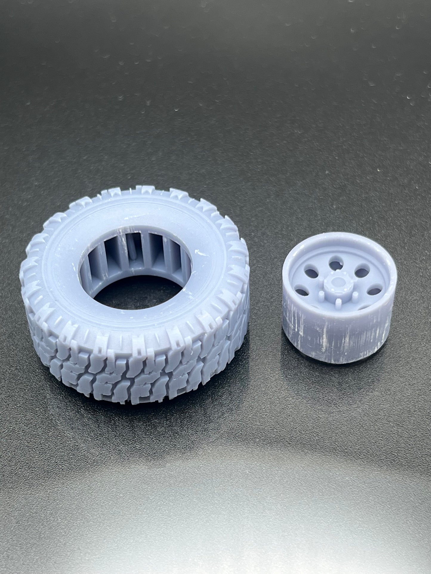 1/24 Scale Mud Bogger Wheel Set