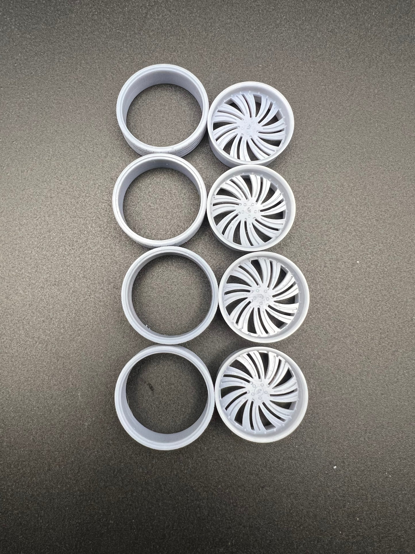 1/25 Scale Resin 26 Inch Model Car Wheel Set