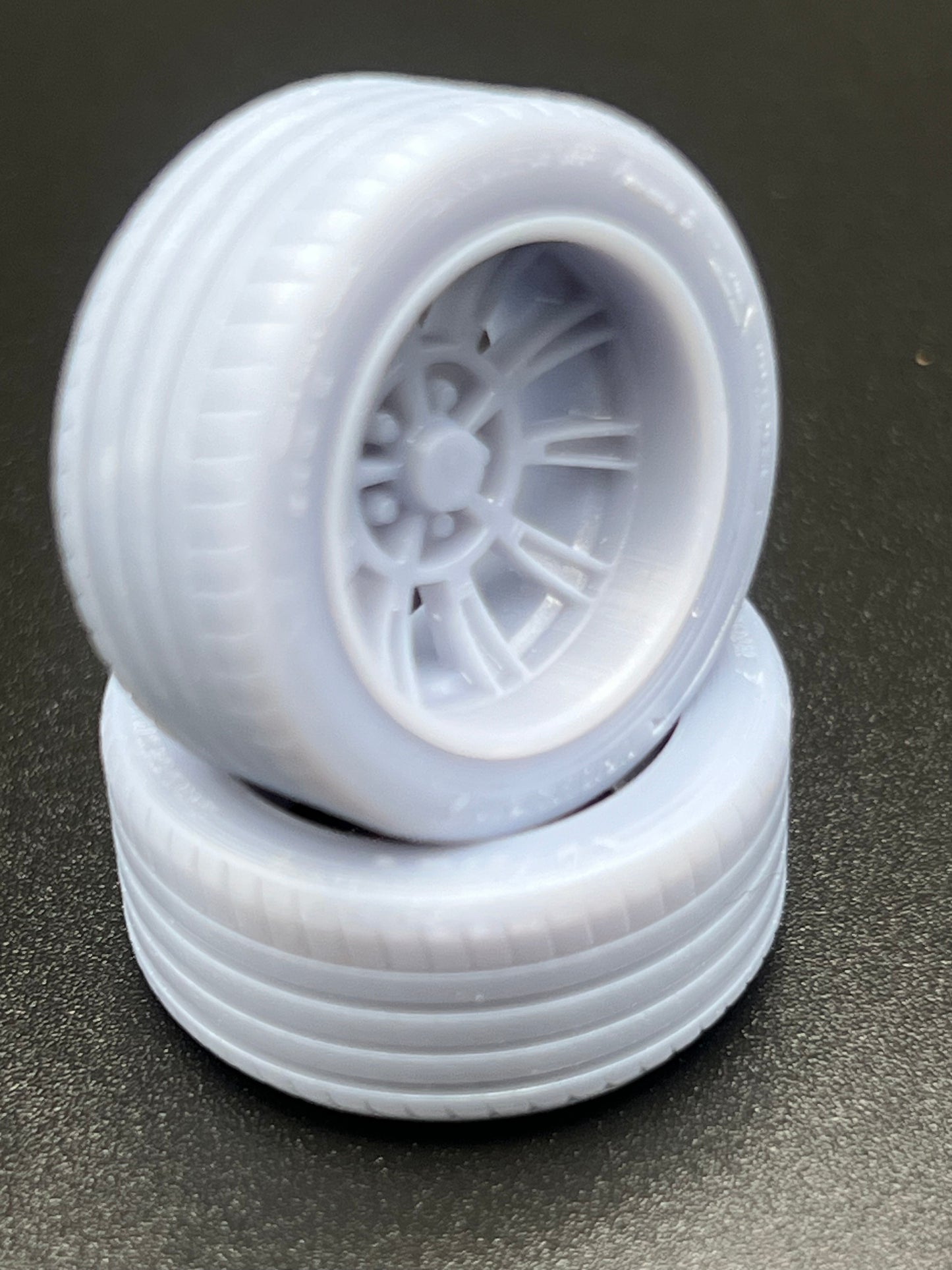1/25 Scale Retro Billet Shelby Style Resin Printed Wheel Set For Scale Modeling