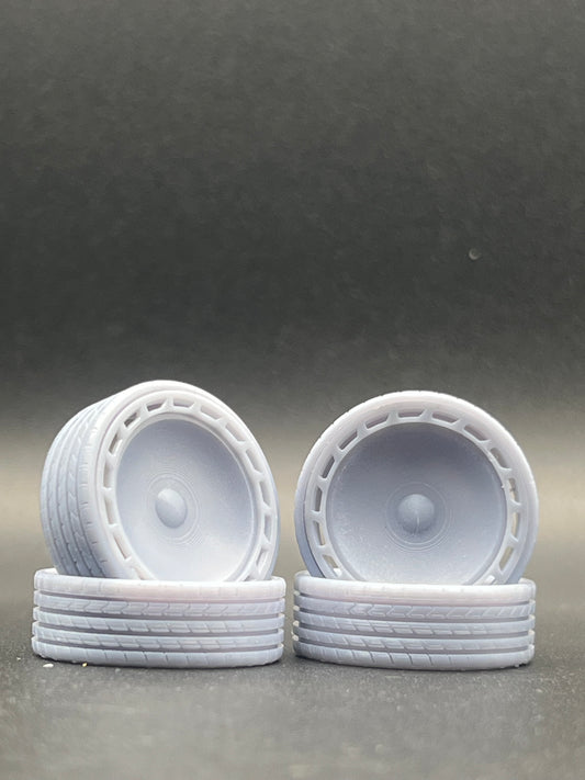 1:25 Scale Resin 26 Inch Model Car Wheel Set