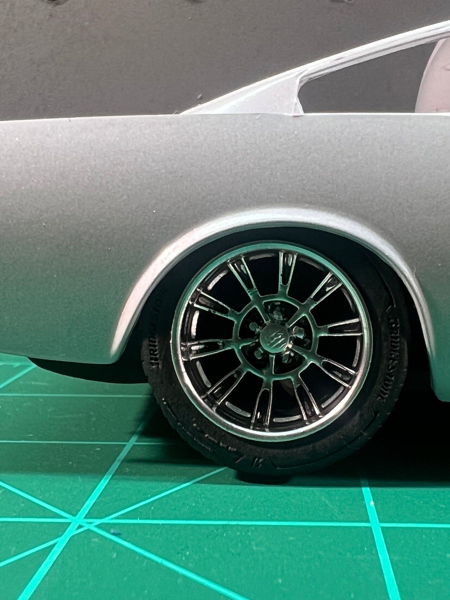 1/25 Scale Retro Billet Shelby Style Resin Printed Wheel Set For Scale Modeling
