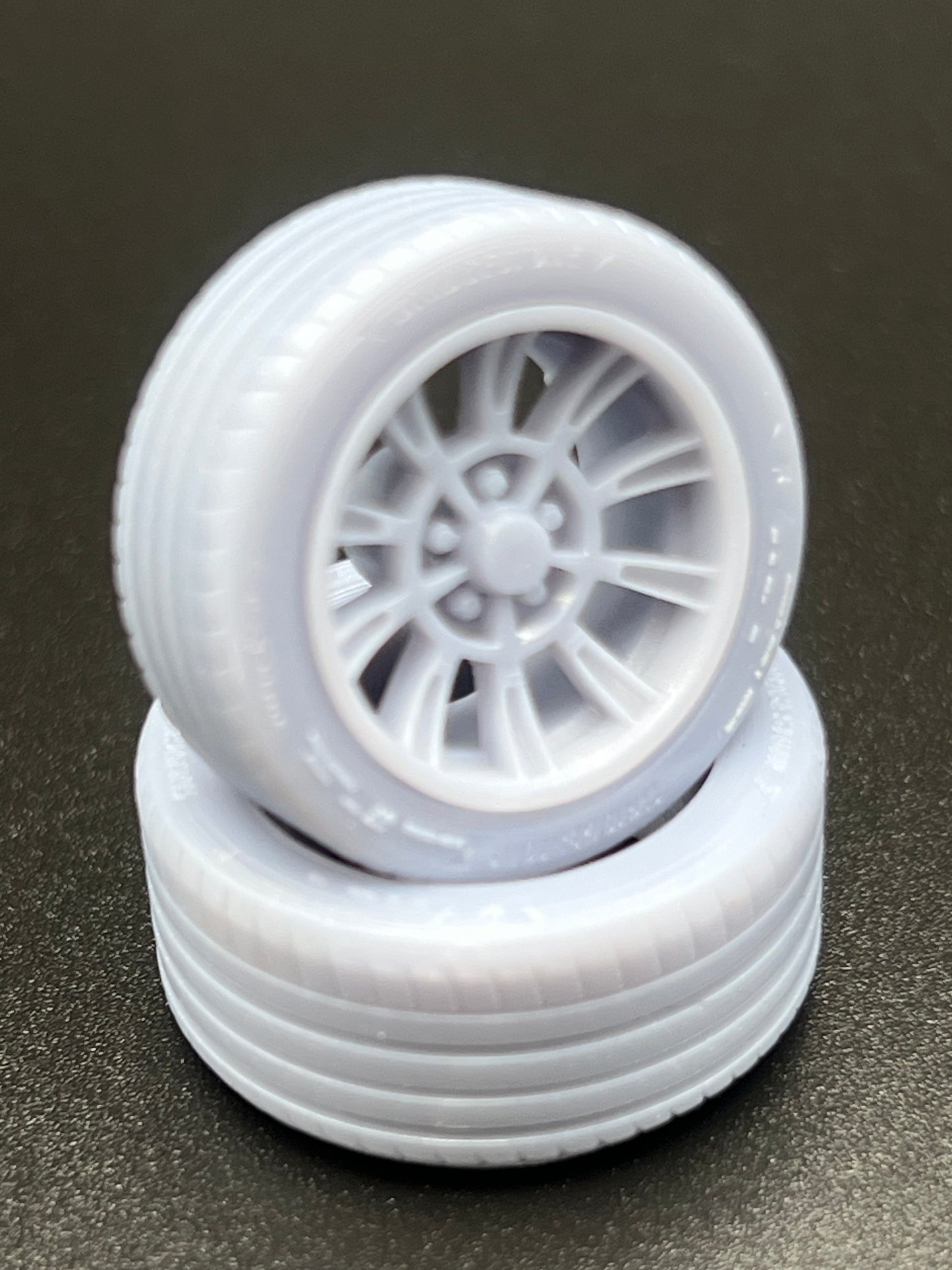 1/25 Scale Retro Billet Shelby Style Resin Printed Wheel Set For Scale Modeling