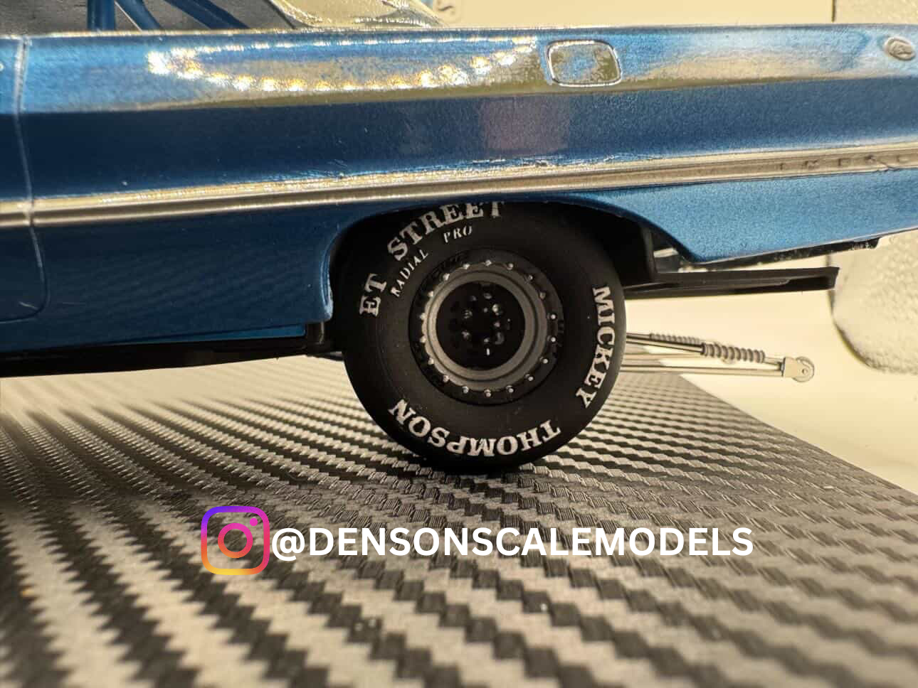 1:24 Drag Racing Wheels & Tires – Weld V Front / Alpha One Rear M/T Tires
