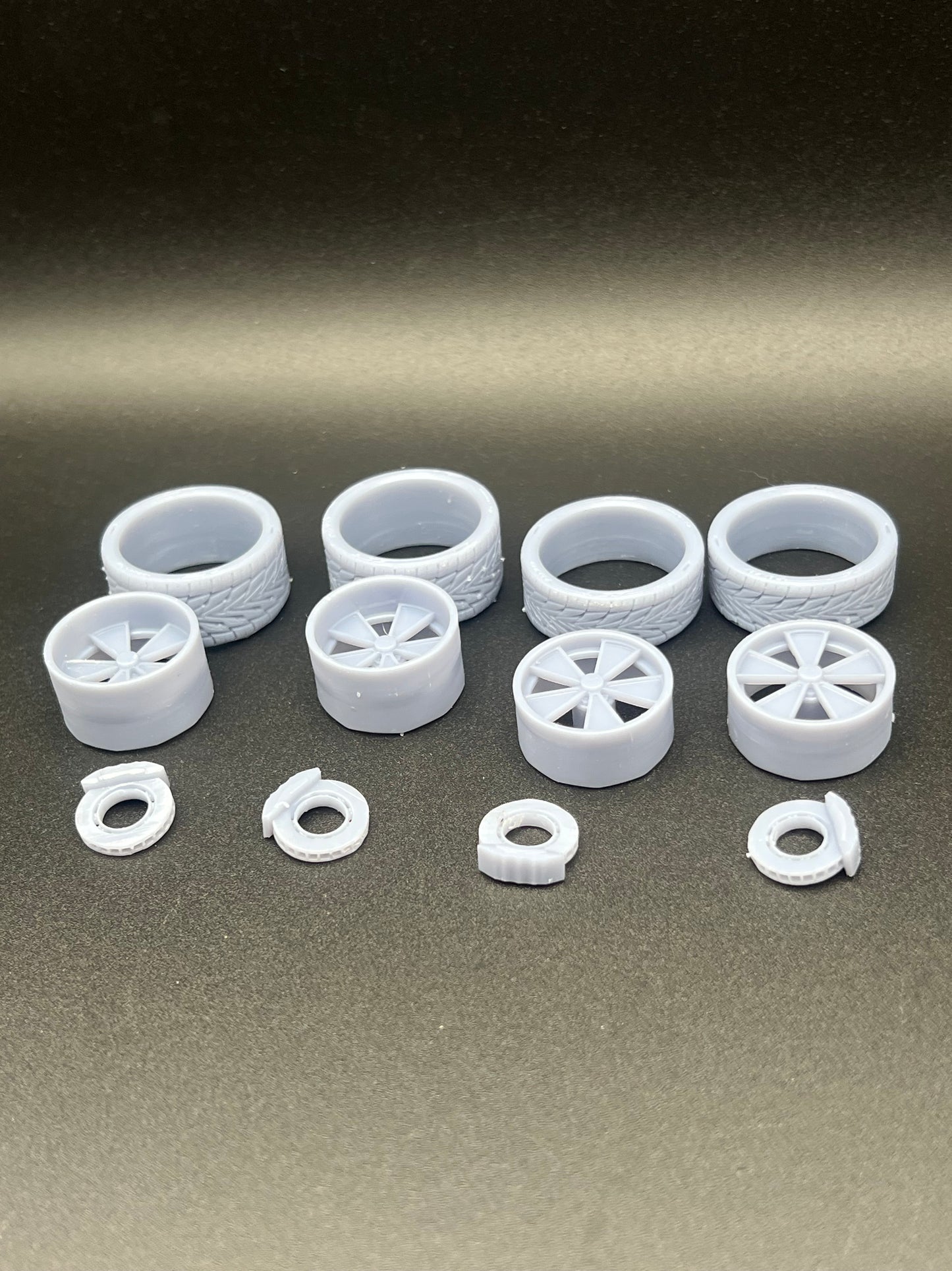 1/24 Scale Hardline Resin Wheel Set